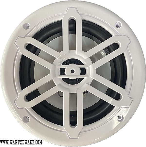 Wanted Wake Waterproof Marine Speaker System - 6.5 Inch 150W w/in-Built RGB Lights (Sets of 2)