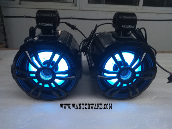 Wake Tower Speakers: The Cannons - 8 Inch 300W LED Speakers