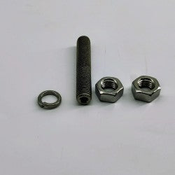 M14 bolt, washer, and nut for deck mount.