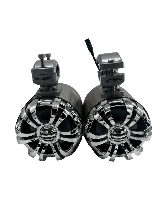The FMJ 5.25, Stainless Steel bullet shape 200W Marine Grade Tower Speakers
